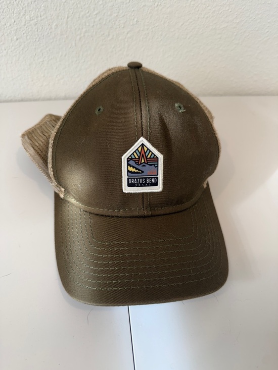 Other - Brazos Bend Patch Trucker Hat in Olive